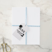 20XX年卒業シンプル帽ミニマルモダン ギフトタグ (より糸付き)