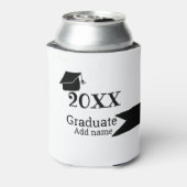 20XX年卒業シンプル帽ミニマルモダン 缶クーラー (缶裏面)