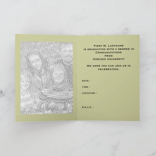 20XX年卒業パスポートの招待状のクラス 招待状 (内部)