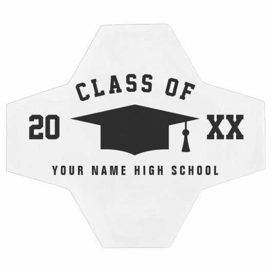 20XX年卒業パーティーのサッカーボールのクラス サッカーボール (フラット)