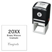 20XX年卒業者名入り太字お祝いハート セルフインキングスタンプ (インサイチュ)