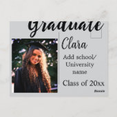 20xx年度卒業おめでとうクラス名を入力 ポストカード (裏面)