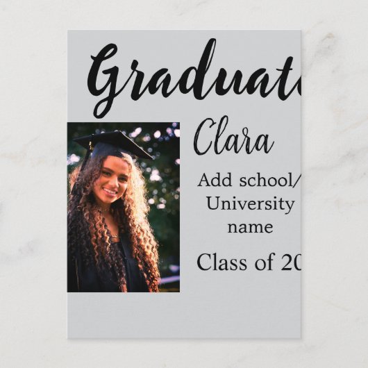 20xx年度卒業おめでとうクラス名を入力 ポストカード (正面)