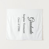20XX年度卒業おめでとうシンプルミニマル タペストリー (正面(横))