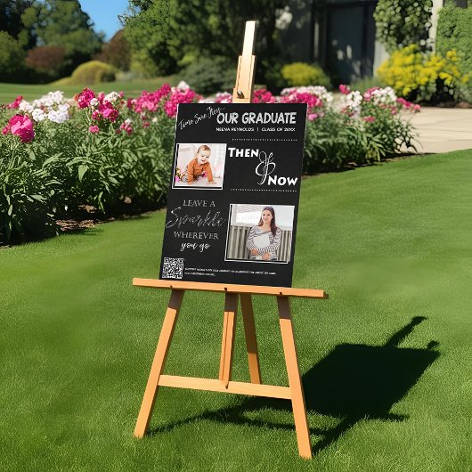 20XX年度卒業記念「Then and Now」卒業式 ポスター