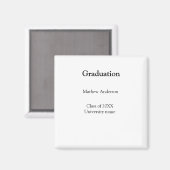 20XX年度大学卒業証書シンプル マグネット (正面/裏面)