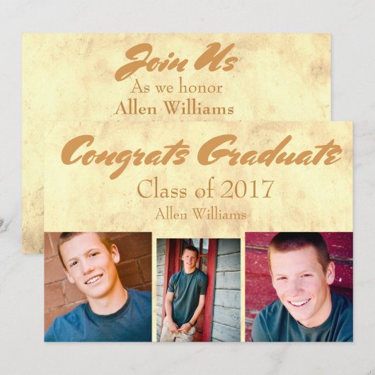 20XX年度　ゴールドグラディエート 招待状 (正面/裏面)