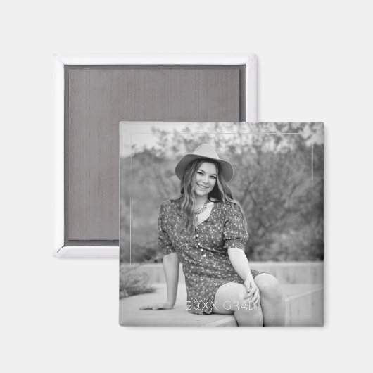 20XX年度 卒業写真 永遠の記念品 卒業生 マグネット (正面/裏面)