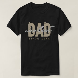 20XX年生まれ最強のパパ タイポグラフィ 父の日 Tシャツ