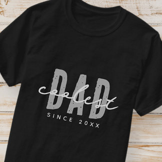 20XX年生まれ最強のパパ モダン シンプル おしゃれ Tシャツ