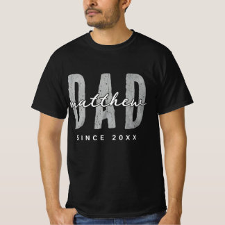 20XX年生まれ最高のパパ モダンシンプルなおしゃれデザイン Tシャツ
