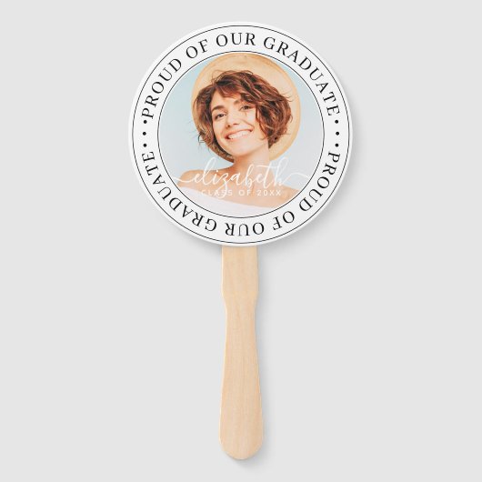 20XX年誇りを持った卒業の写真モダンより ハンドファン (裏面)