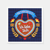 20xx年10月20日Ich Liebe Dich スタンダードカクテルナプキン (正面)