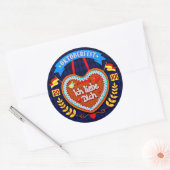 20xx年10月20日Ich Liebe Dich ラウンドシール (封筒)