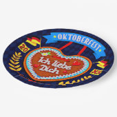 20xx年10月20日Ich Liebe Dich 9" ペーパープレート (アングル)