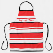 20XX年20周年を迎えるメリークリスマスモダン エプロン (正面)