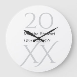 20XX年 卒業おめでとう 学年 名前 ラージ壁時計