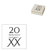 20XX年 卒業 名前 おめでとう 年度 ラバースタンプ (押印)
