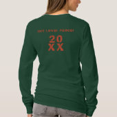 20XX新年おめでとう!モノグラムスコットランドパターン Tシャツ (裏面)