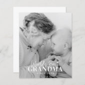 20XX最高の年から世界のおばあちゃんシンプルがシック写真 (正面/裏面)