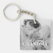 20XX最高の年から世界のおばあちゃんシンプルがシック写真 キーホルダー (正面)