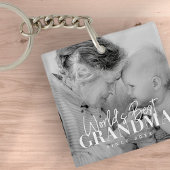 20XX最高の年から世界のおばあちゃんシンプルがシック写真 キーホルダー