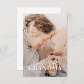 20XX最高の年から世界のおばあちゃんシンプルがシック写真 サンキューカード (正面/裏面)