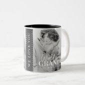 20XX最高の年から世界のおばあちゃんシンプルがシック写真 ツートーンマグカップ (正面右)