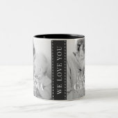 20XX最高の年から世界のおばあちゃんシンプルがシック写真 ツートーンマグカップ (中央)