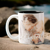 20XX最高の年から世界のおばあちゃんシンプルがシック写真 ツートーンマグカップ