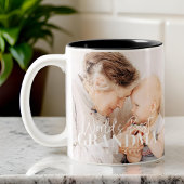 20XX最高の年から世界のおばあちゃんシンプルがシック写真 ツートーンマグカップ