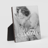 20XX最高の年から世界のおばあちゃんシンプルがシック写真 フォトプラーク (正面)