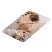 20XX最高の年から世界のおばあちゃんシンプルがシック写真 マグネット (左側)