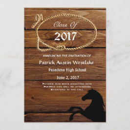 20XX木、ロデオのスタイルの卒業の発表 案内状