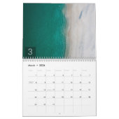 20xx熱帯ビーチモノグラムの素晴らしい写真 カレンダー (3月 2026)