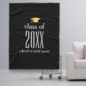 20XX種モダン類の卒業キャップのカスタム色 フリースブランケット