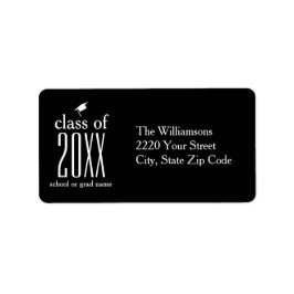 20XX種モダン類の卒業キャップのカスタム色 ラベル