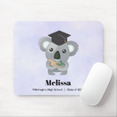 20xx級かわいいコアラ熊の卒業式キャップ マウスパッド (マウス)