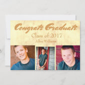 20XX級金ゴールド科 招待状 (正面)