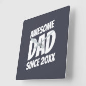 20XX素晴らしパパ以シンプル降のクール スクエア壁時計 (傾斜)