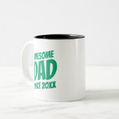 20XX素晴らしパパ以シンプル降のクール ツートーンマグカップ (正面左)