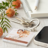 20XX素晴らし以降のMomのモダンシンプルスレッド写真 キーホルダー (正面右)