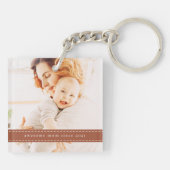 20XX素晴らし以降のMomのモダンシンプルスレッド写真 キーホルダー (裏面)