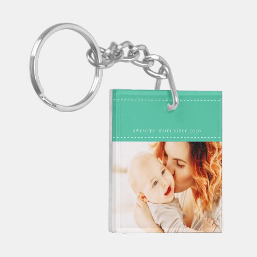 20XX素晴らし以降のMomのモダンシンプルスレッド写真 キーホルダー (正面左)