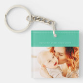 20XX素晴らし以降のMomのモダンシンプルスレッド写真 キーホルダー (正面)