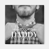 20XX素晴らし年のDaddyの写真シンプルエレガントより マグネット (正面)