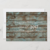 20XX素朴な、レース及び真珠の卒業の発表 案内状 (裏面)