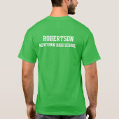 20XX高校クラス – Tパーソナライズされたシャツ Tシャツ (裏面)