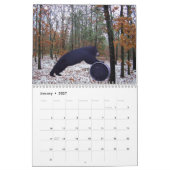 20XX鹿及び黒熊ハンターの野生動物カレンダー カレンダー (1月 2027)