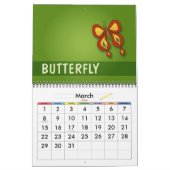 20XX |かわいい漫画の動物たち カレンダー (3月 2026)